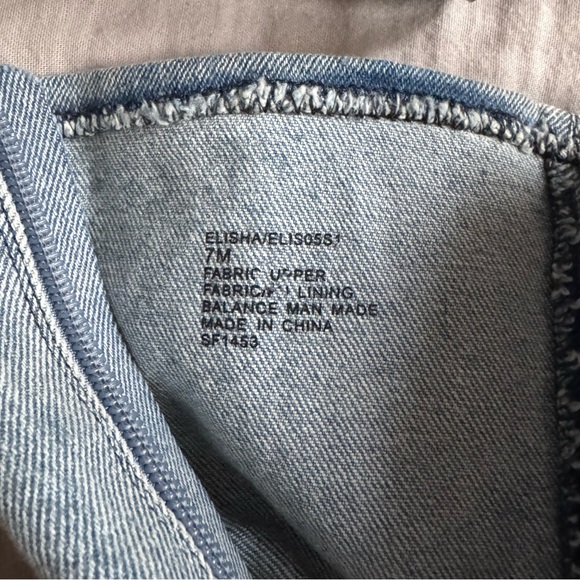 Blue Denim Ankle Boots with Black Toe Cap - Picture 10 of 11